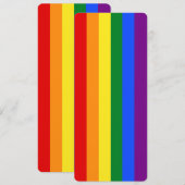 Gay Pride Flag Rainbow Dubbelzijdig Bladwijzer (Voorkant / Achterkant)