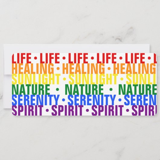 Gay Pride Flag Rainbow Typography Notes Bladwijzer (Voorkant)