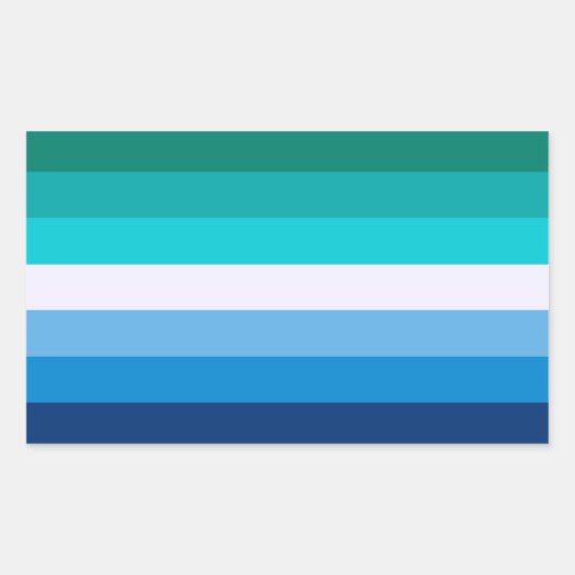 Gay Pride Flag Rechthoekige Sticker (Voorkant)