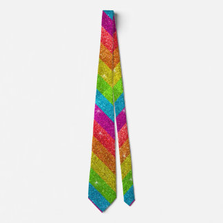 Gay Pride Flag Regenboog Glitter Stripes LGBT Love Stropdas