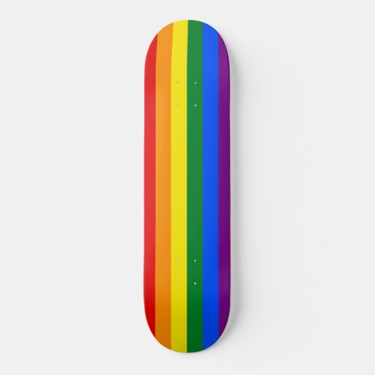 Gay Pride Flag Skateboard (Voorkant)