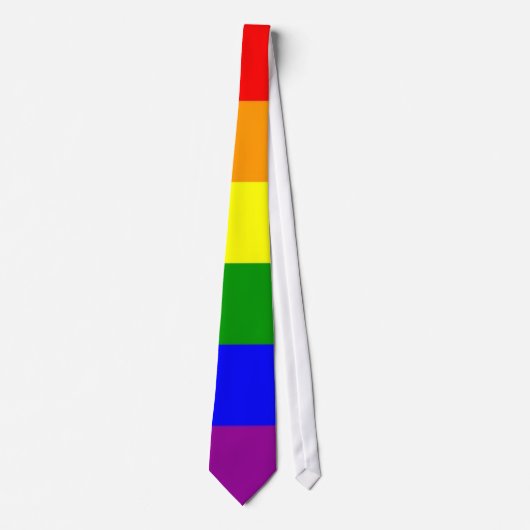 Gay Pride Flag Stropdas (Voorkant)