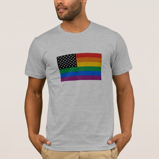 Gay Pride Flag T-shirt (Voorkant)