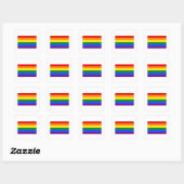 Gay Pride Flag Vierkante Sticker (Vel)