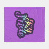 Gay Pride Fleece Deken (Voorkant (Horizontaal))