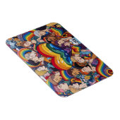 Gay Pride flexibele magneet (Rechterzijde)