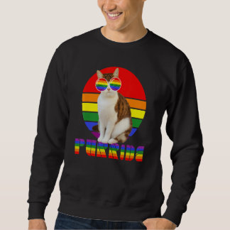 Gay Pride For Women Men Lgbt Daddy Cat Cat  Purrid Trui