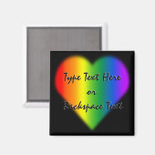 Gay Pride Fridge Magnet Custom Rainbow Love Magnet Magneet (Voorkant / Achterkant)