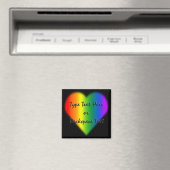 Gay Pride Fridge Magnet Custom Rainbow Love Magnet Magneet (Insitu (Vaatwasser))