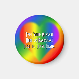 Gay Pride Fridge Magnets Custom Rainbow Love Gift Magneet