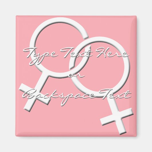 Gay Pride Fridge Magnets Lesbian Lady Magnet Magneet (Voorkant)