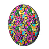 Gay Pride Gender Neon Pattern Dartbord (Voorkant Rechts)