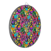 Gay Pride Gender Neon Pattern Dartbord (Voorkant Links)
