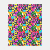 Gay Pride Gender Neon Pattern Fleece Deken (Voorkant)