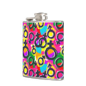 Gay Pride Gender Neon Pattern Heupfles (Links)