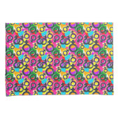 Gay Pride Gender Neon Pattern Kussensloop (Voorkant-Rechts)