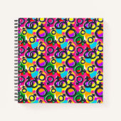 Gay Pride Gender Neon Pattern Notitieboek (Voorkant)