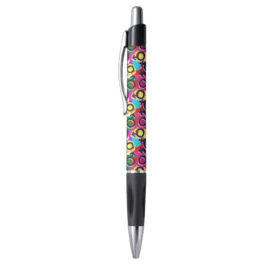 Gay Pride Gender Neon Pattern Pen (Top (Verticaal))