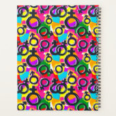 Gay Pride Gender Neon Pattern Planner (Achterkant)