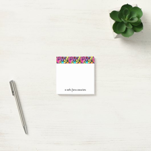 Gay Pride Gender Neon Pattern Post-it® Notes (Kantoor)