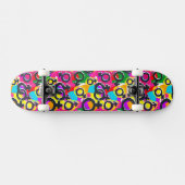 Gay Pride Gender Neon Pattern Skateboard (Horizontaal)