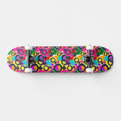 Gay Pride Gender Neon Pattern Skateboard (Horizontaal)