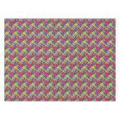 Gay Pride Gender Neon Pattern Tafelkleed (Voorkant (Horizontaal))