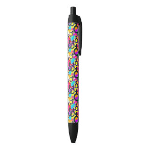 Gay Pride Gender Neon Pattern Zwarte Inkt Pen