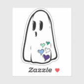 Gay Pride Ghost Sticker (Vel)