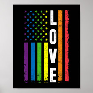 Gay Pride Gifts Mannen Vrouwen LGBT Regelboog Vlag Poster