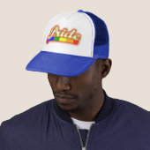 Gay Pride Glowing Pride Trucker Pet (In situ)