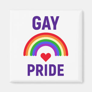 Gay Pride Hart en regenboog Magneet