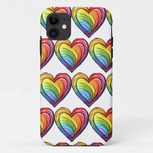Gay pride hart ontwerp Case-Mate iPhone case (Achterkant)