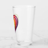 Gay pride hart ontwerp glas (Links)