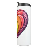 Gay pride hart ontwerp thermosbeker (Geroteerd rechts)