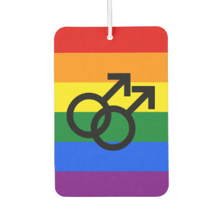 Gay Pride Heart Luchtverfrisser