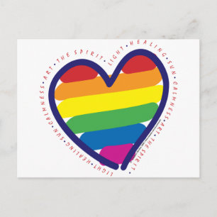 GAY-PRIDE-HEART-MET-WOORDEN BRIEFKAART