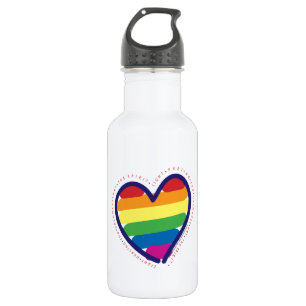Gay Pride Heart Waterfles