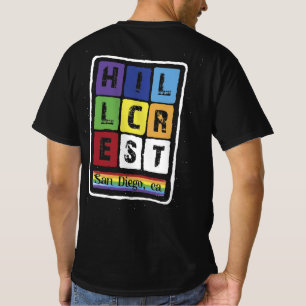 Gay Pride Hillcrest San Diego California Retro Vin T-shirt