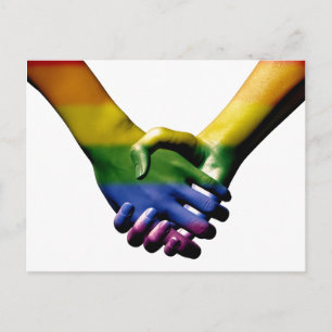 Gay Pride Holding Handen Briefkaart