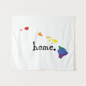 Gay Pride Home | Hawaii Wandkleed (Voorkant (horizontaal))