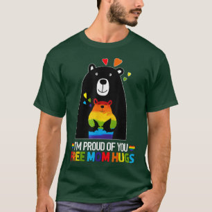 Gay Pride Im Proud van je bevrijdt mama Hugs LGBT T-shirt