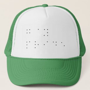 "Gay Pride" in braille Trucker Pet