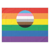Gay Pride Inclusie Vlag Tafelkleed (Voorkant (Horizontaal))