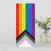 Gay Pride Intersection Rainbow Flag Bladwijzer (Staand voorkant)