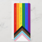 Gay Pride Intersection Rainbow Flag Bladwijzer (Voorkant)