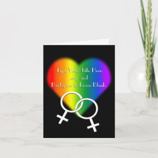 Gay Pride-kaarten - Aangepaste Rainbow Love-kaarte Kaart