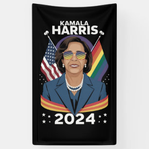 Gay Pride Kamala Harris 2024 Vice President LGBTQ+ Spandoek