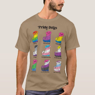 Gay Pride Kawaii Dog Anime LGBTQ GendervloeiTrans T-shirt