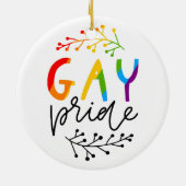 Gay Pride Keramisch Ornament (Achterkant)